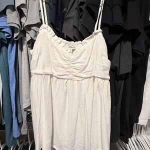 Love Tree White Ruched Camisole